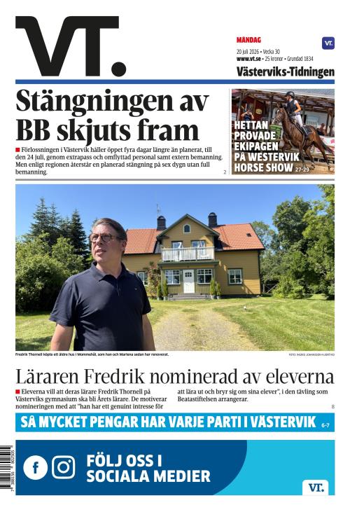 Västerviks-Tidningen 20.7.2026