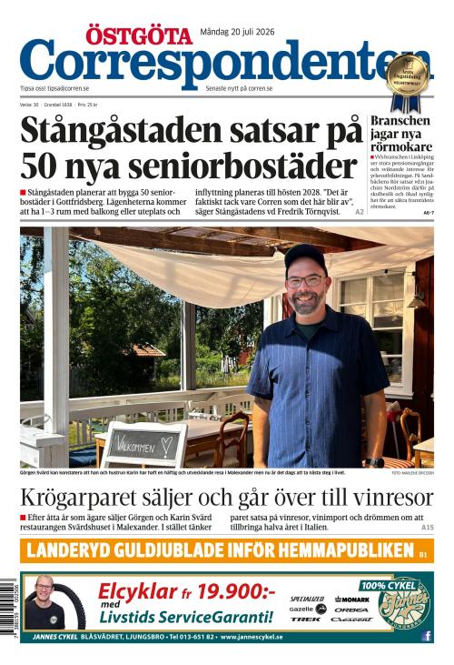 Östgöta Correspondenten 20.7.2026