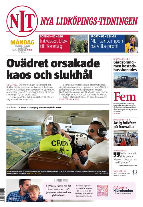 Nya Lidköpings-Tidningen 20.7.2026