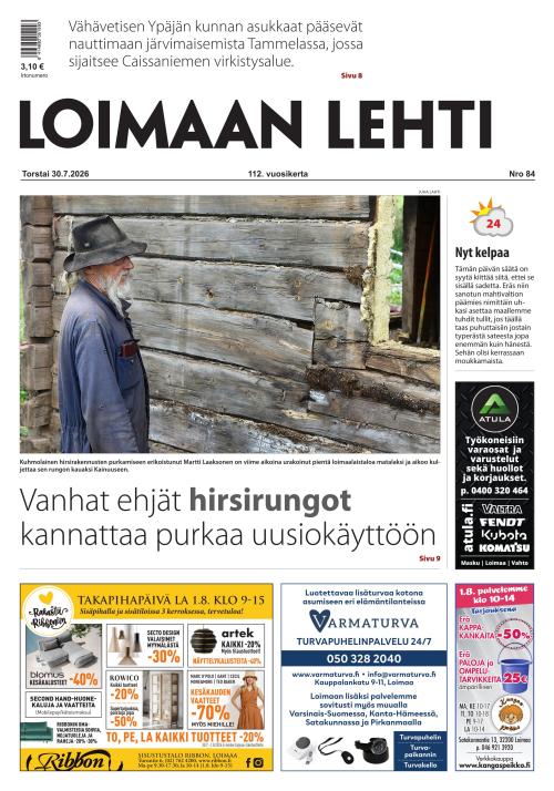 Loimaan Lehti 30.7.2026