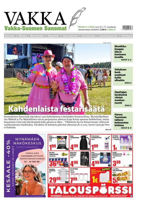 Vakka-Suomen Sanomat 21.7.2026