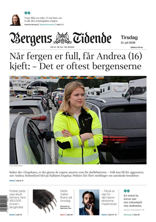 Bergens Tidende 21.7.2026
