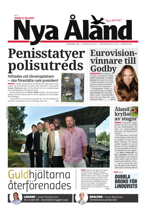 Nya Åland 21.7.2026