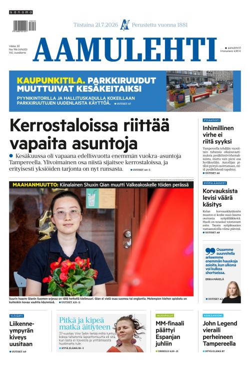 Aamulehti 21.7.2026