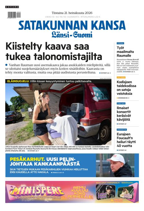 Satakunnan Kansa Länsi-Suomi 21.7.2026