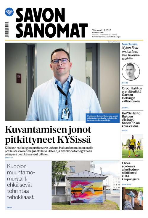 Savon Sanomat 21.7.2026