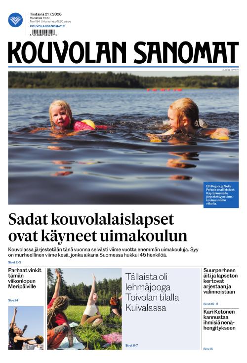 Kouvolan Sanomat 21.7.2026