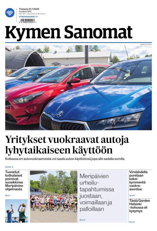 Kymen Sanomat 21.7.2026