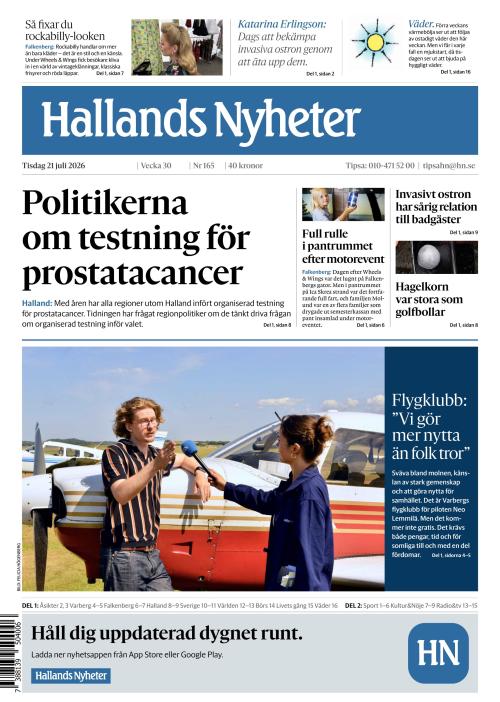 Hallands Nyheter 21.7.2026
