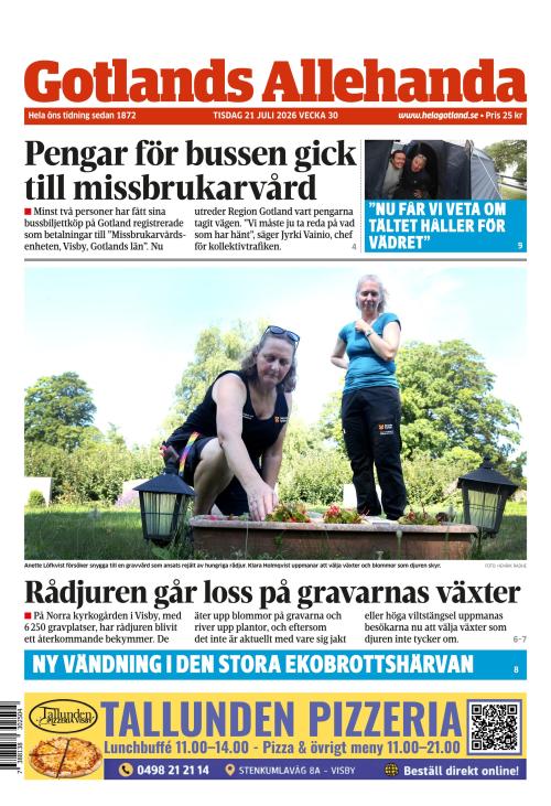 Gotlands Allehanda 21.7.2026