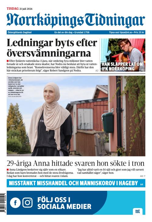 Norrköpings Tidningar 21.7.2026