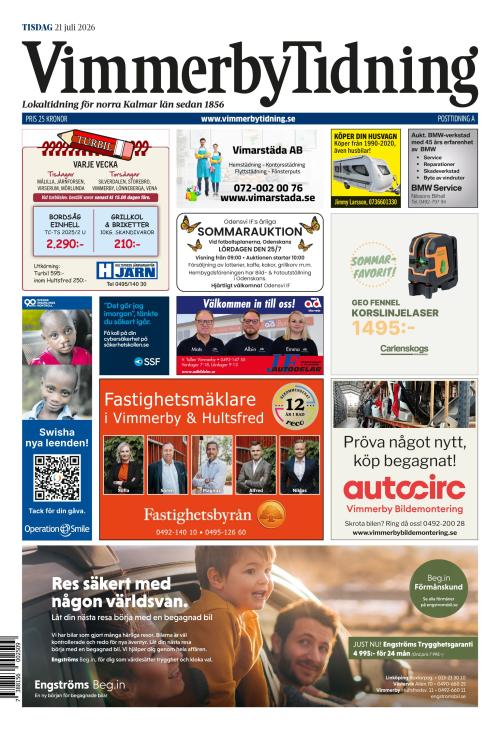 Vimmerby Tidning / Kinda-Posten 21.7.2026