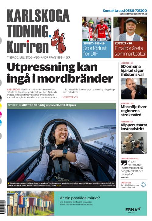 Karlskoga Tidning-Kuriren 21.7.2026