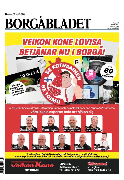 Borgåbladet 21.7.2026