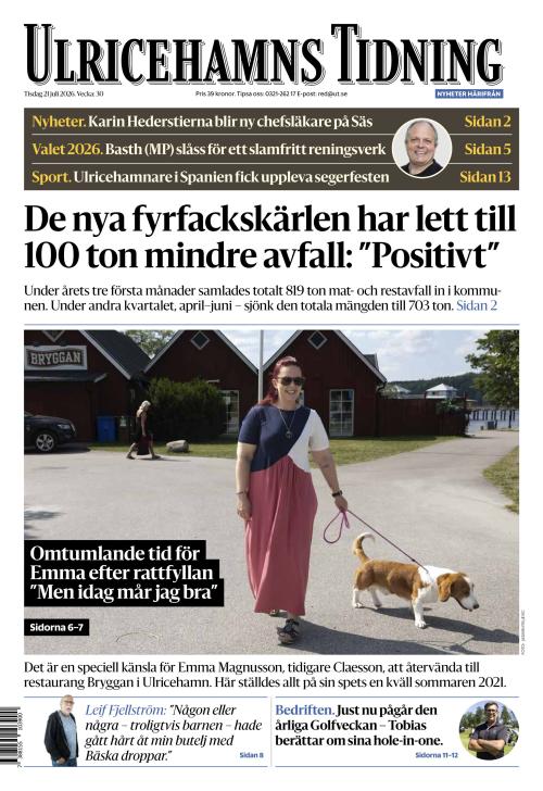 Ulricehamns Tidning 21.7.2026