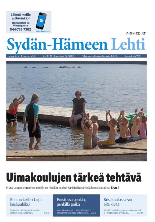 Sydän-Hämeen Lehti 22.7.2026