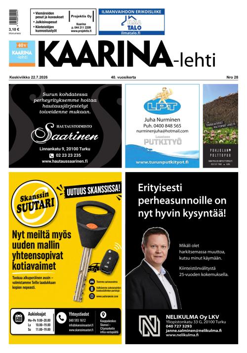 Kaarina-lehti 22.7.2026