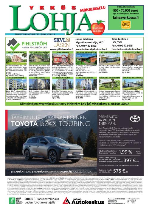 Kaupunkilehti Ykkös-Lohja 30/2026