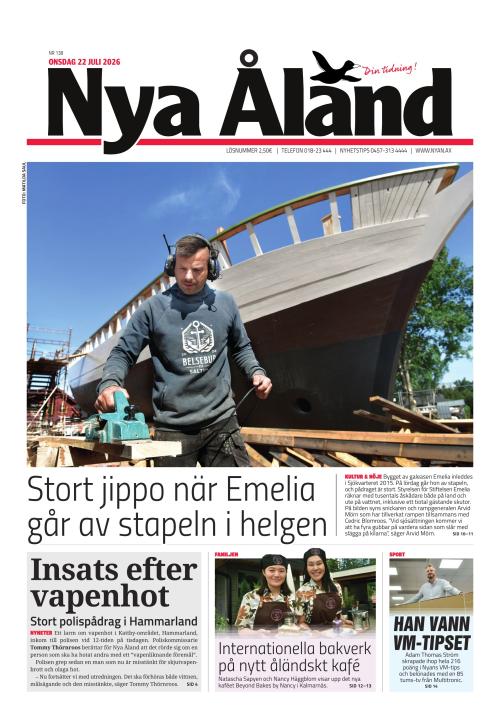 Nya Åland 22.7.2026