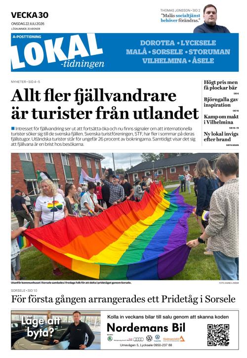 Lokaltidningen 22.7.2026