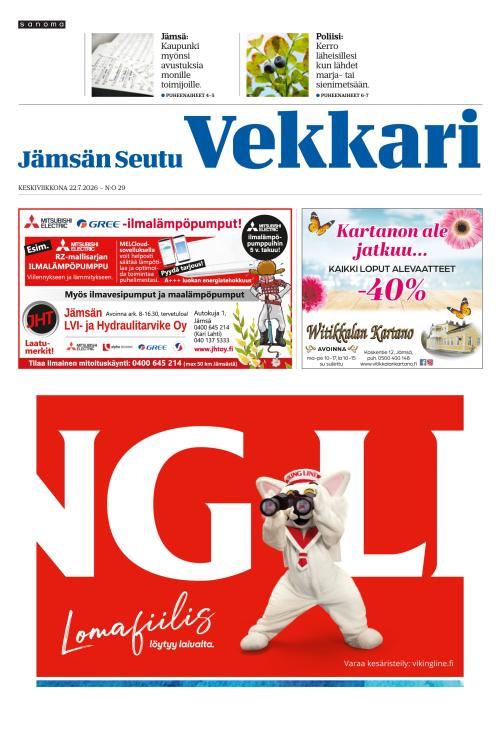 Jämsän Seutu ja Vekkari 22.7.2026