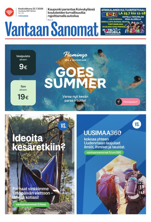 Vantaan Sanomat (Itä) 22.7.2026