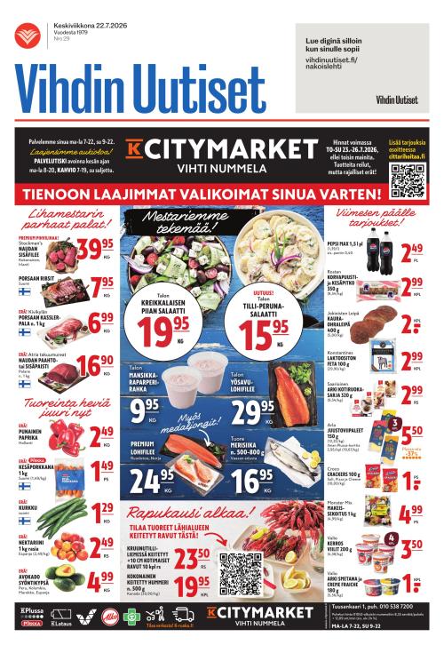 Vihdin uutiset 22.7.2026