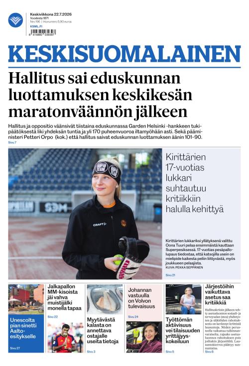 Keskisuomalainen 22.7.2026