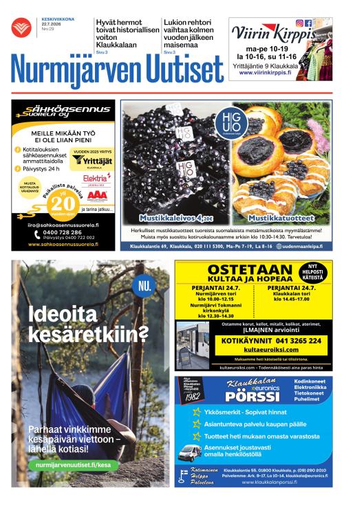 Nurmijärven Uutiset 22.7.2026