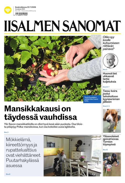 Iisalmen Sanomat 22.7.2026