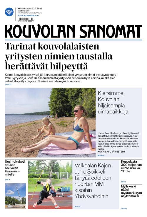 Kouvolan Sanomat 22.7.2026