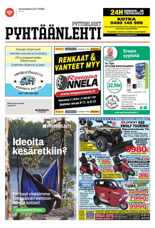 Pyhtäänlehti 22.7.2026