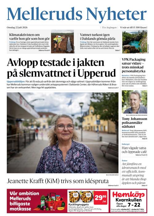Melleruds nyheter 22.7.2026