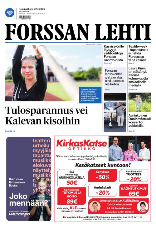 Forssan Lehti 22.7.2026