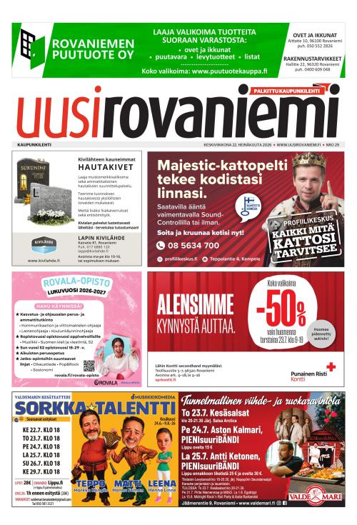 Uusi Rovaniemi 22.7.2026