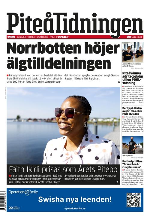 Piteå-Tidningen 22.7.2026