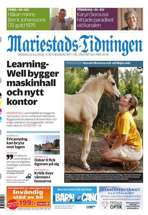 Mariestads-Tidningen 22.7.2026