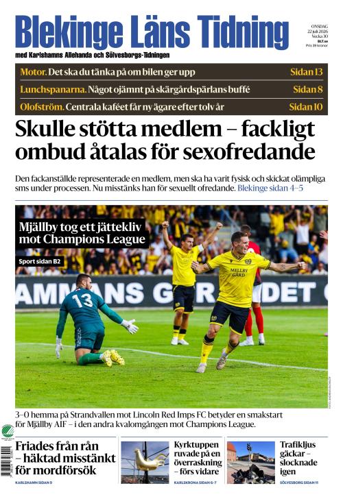 Blekinge Läns Tidning 22.7.2026