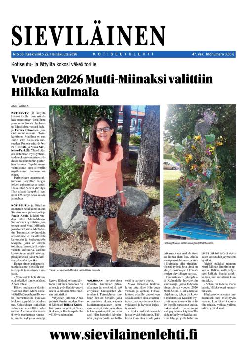 Sieviläinen 22.7.2026