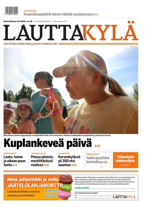 Lauttakylä-lehti 22.7.2026