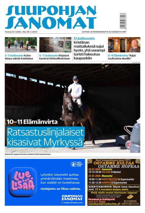 Suupohjan Sanomat 23.7.2026