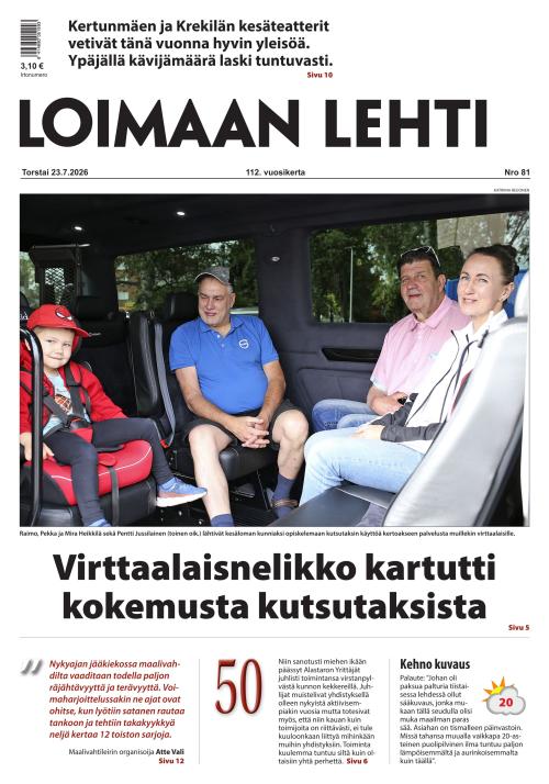 Loimaan Lehti 23.7.2026