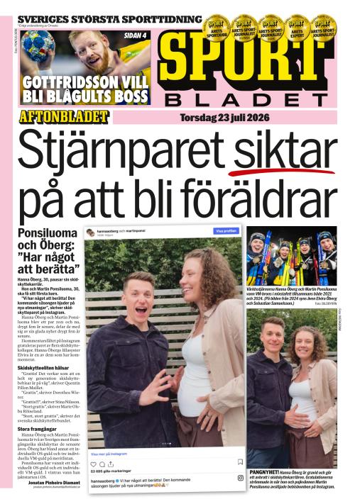 Aftonbladet Sportbladet 23.7.2026