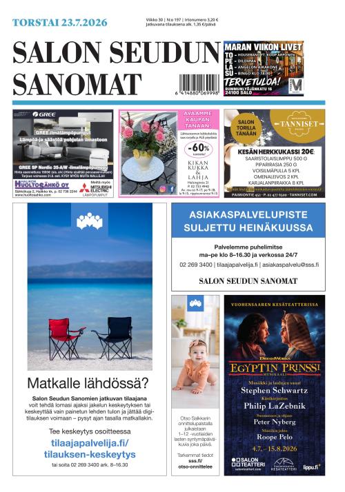 Salon Seudun Sanomat 23.7.2026