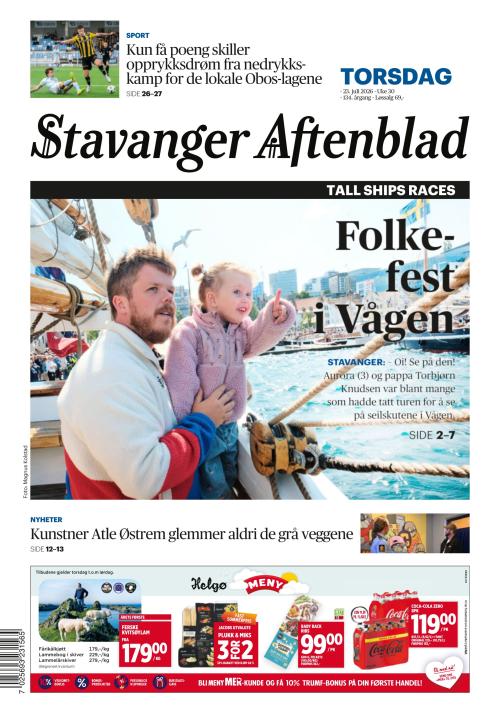Stavanger Aftenblad 23.7.2026