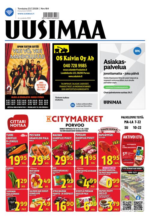 Uusimaa 23.7.2026