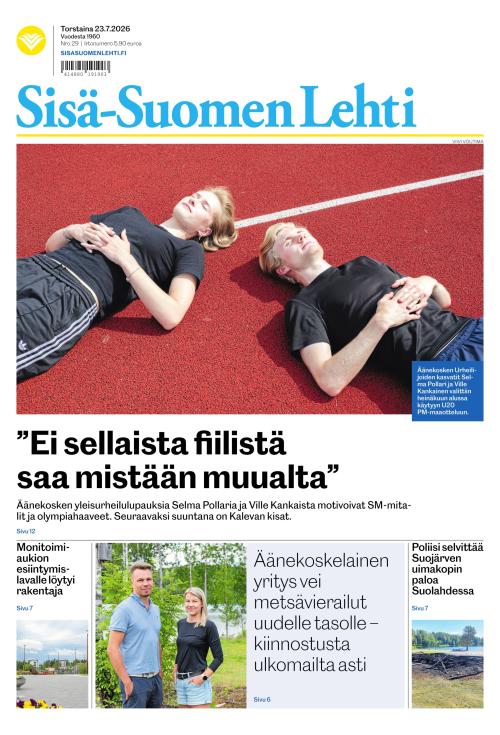 Sisä-Suomen Lehti 23.7.2026