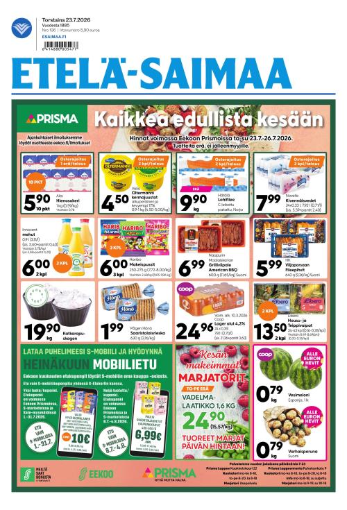 Etelä-Saimaa 23.7.2026