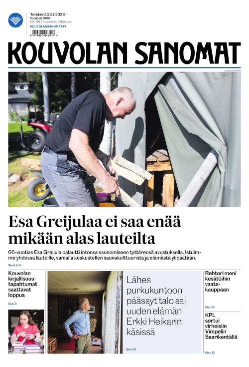 Kouvolan Sanomat 23.7.2026