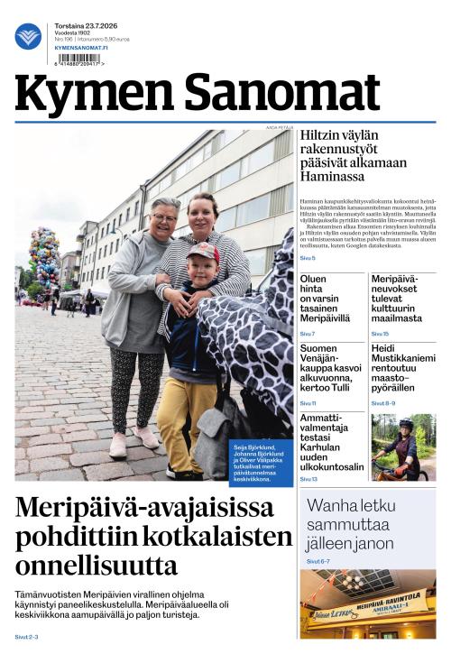 Kymen Sanomat 23.7.2026